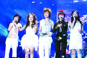 超女五強(qiáng)昨晚大鬧上海灘