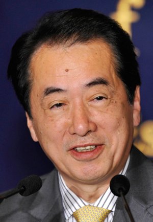 日本財相菅直人成功當(dāng)選民主黨新代表(黨首)