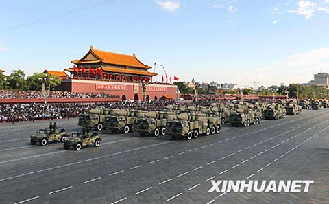 中國東風(fēng)-21C導(dǎo)彈在今年的國慶閱兵中對(duì)外正式亮相。
