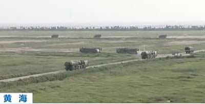 南京軍區(qū)炮兵部隊在黃海附近進行了大規(guī)模實兵實彈演習(xí)，這種大規(guī)模遠程火箭炮火力打擊演習(xí)尚屬首次。資料圖