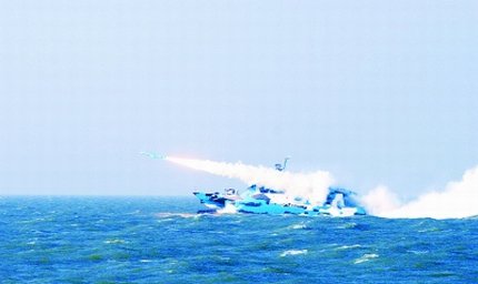 導彈發(fā)射場面。