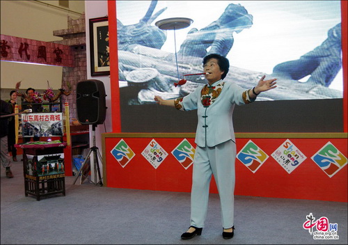 中國國內(nèi)旅交會：周村古商城亮點紛呈 搶人眼球 張紅霞 攝