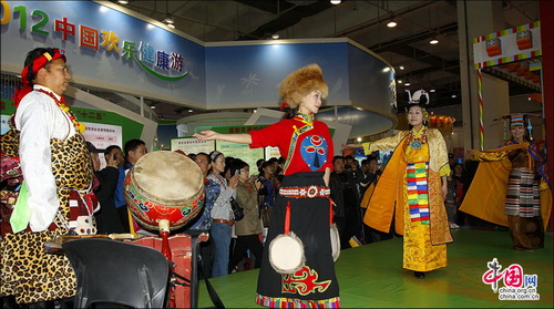 中國國內(nèi)旅交會：周村古商城亮點紛呈 搶人眼球 張紅霞 攝