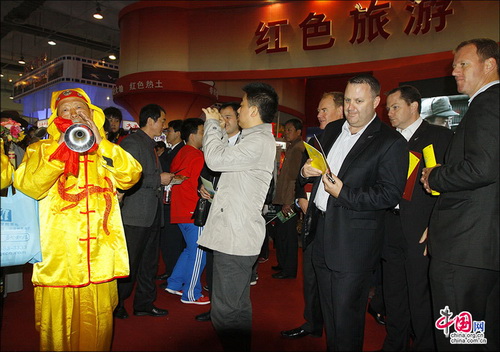 中國國內(nèi)旅交會：周村古商城亮點紛呈 搶人眼球 張紅霞 攝