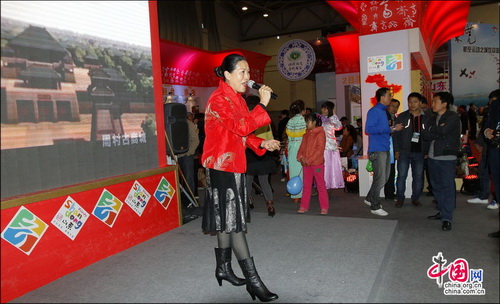 中國國內(nèi)旅交會：周村古商城亮點紛呈 搶人眼球 張紅霞 攝