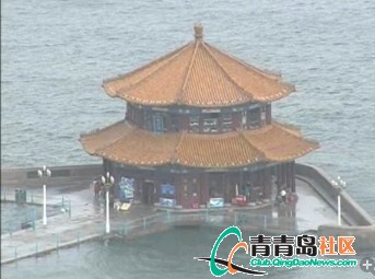 臺(tái)風(fēng)達(dá)維來(lái)襲 網(wǎng)友實(shí)拍青島前海