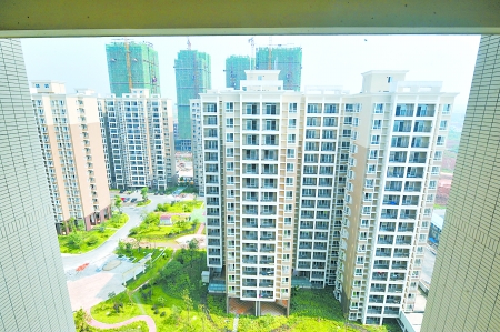 長(zhǎng)沙市區(qū)一處新建的保障房小區(qū)