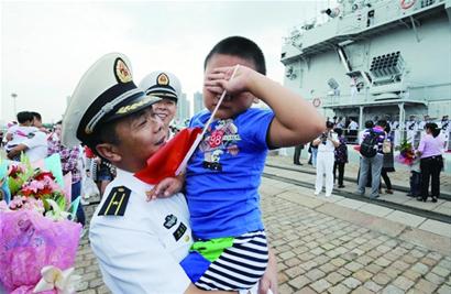 海軍第十一批護航編隊返回青島