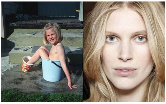 頂級超模可愛童年照