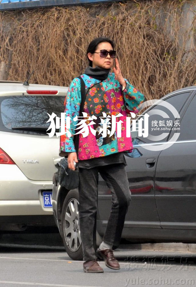 倪萍素顏出門(mén)買(mǎi)衣服顯老態(tài)