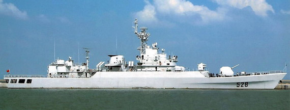 資料圖：東海艦隊(duì)列裝的錦陽(yáng)號(hào)護(hù)衛(wèi)艦。