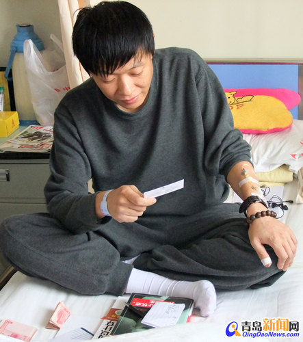 青島小哥救災落病根 沒錢治命懸一線