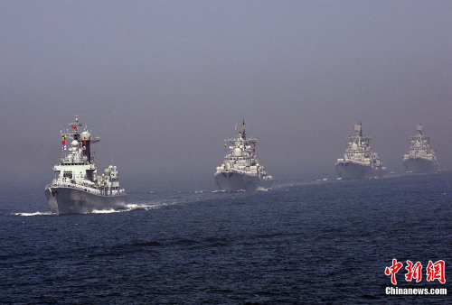 海軍編隊(duì)遠(yuǎn)海訓(xùn)練。