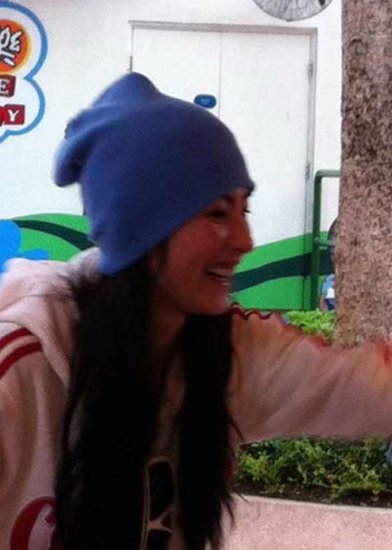 張柏芝享受親子之樂