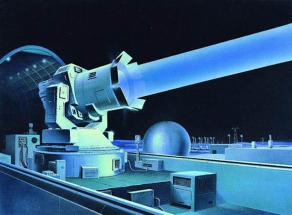 原文配圖：地基高能反衛(wèi)星武器示意圖。