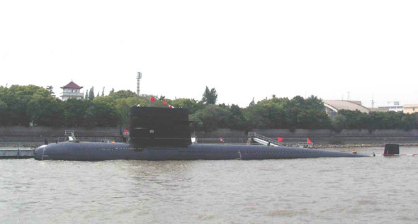 資料圖：中國海軍322號(hào)宋級(jí)常規(guī)潛艇。