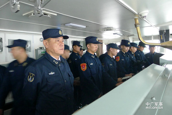 資料圖：艦艇編隊指揮員、北海艦隊司令員田中中將。