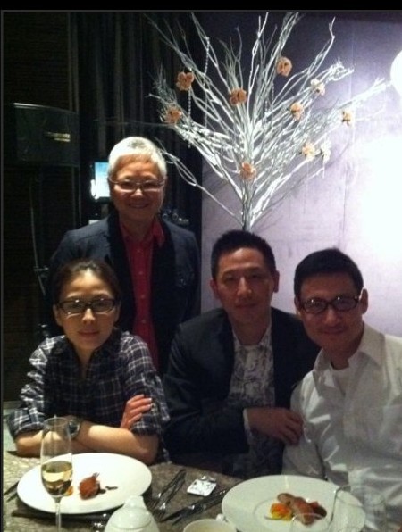 張國榮和唐唐舊照。