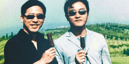 張國榮和唐唐舊照。