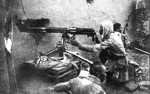 我冀中軍區(qū)第17團(tuán)一部反擊敵人的“掃蕩”。