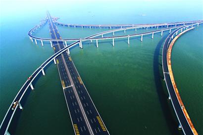 青島4座跨海大橋盤點 膠州灣大橋世界最長